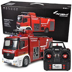 Amewi Camion de Pompier Télécommandé Fourgon Pompe-Tonne FPT 1/18 ème RTR 2.4 Ghz