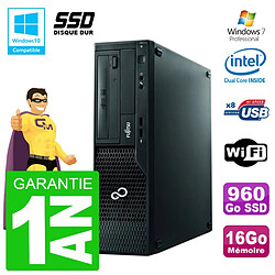 PC Fujitsu Esprimo E500 E85+ DT G640 RAM 16Go SSD 960Go DVD Wifi W7 · Occasion 