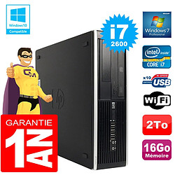 PC HP Compaq 8300 SFF Core I7-2600 Ram 16Go Disque 2 To Graveur DVD Wifi W7 - Occasion