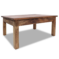 vidaXL Table basse bois d'acajou massif 98x73x45 cm