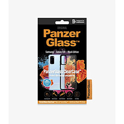 PANZERGLASS - Coque Transparente avec Bord Noir pour Samsung Galaxy S20