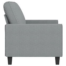 Avis vidaXL Canapé à 2 places Gris clair 140 cm Tissu