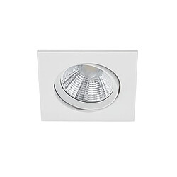 Lumière Downlight Encastrable Carré Moderne Blanc Mat 3000K IP23