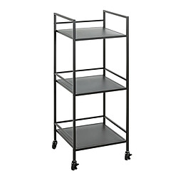 Acheter Pegane Etagère, Meuble étagère en métal coloris noir -longueur 35 x profondeur 35 x hauteur 92 cm