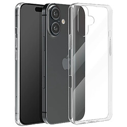 Avizar Coque Fine pour iPhone 16 Épaisseur 0.5mm Silicone Anti-humidité Transparent 