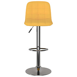 Avis vidaXL Tabourets de bar lot de 2 jaune tissu