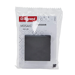 Legrand Bouton poussoir avec voyant Easy-Led 6A 2 module à composer Mosaic - Noir