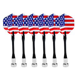 6 pièces magnétiques fléchettes pour aimant dartboard dart board usa drapeau national