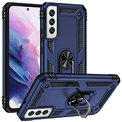 Coque en TPU anti-rayures avec béquille bleu pour Samsung Galaxy S22 Plus