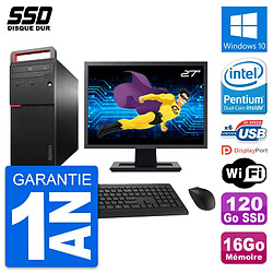 PC Tour Lenovo M700 Ecran 27" Intel G4400 RAM 16Go SSD 120Go Windows 10 Wifi · Occasion 