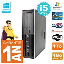 PC HP 6200 SFF Intel i5-2400 RAM 4Go Disque 1To Graveur DVD Wifi W7 · Occasion 