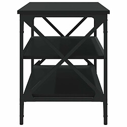 Maison Chic Meuble TV scandinave - Banc TV pour salon Noir 100x40x50 cm Bois d'ingénierie -MN75421 pas cher