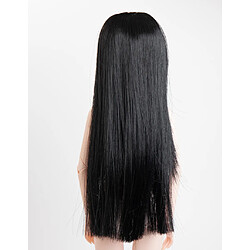 Avis 16inch bjd poupée de cheveux longs perruque frisée pour yosd 1/4 poupée bricolage noir