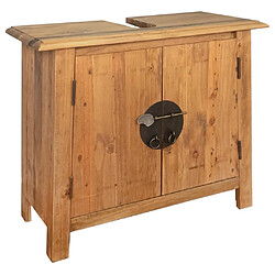 vidaXL Mobilier de salle de bain Bois de pin massif