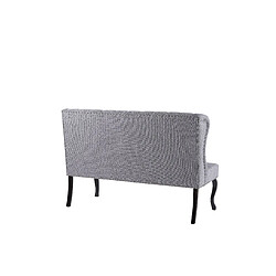 Beliani Canapé banquette 2 places en tissu gris foncé TORSBY pas cher