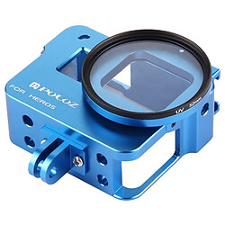 Acheter Wewoo Pour GoPro HERO6 / 5 bleu Logement Shell CNC alliage d'aluminium Cage de protection avec 52mm UV Lens