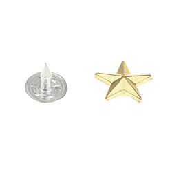 50 set diy star rivet boutons-pression alliage boutons décoratifs vêtement or pas cher