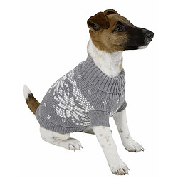 Kerbl Pullover Lillehammer pour Chien Gris/Blanc 35 cm