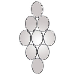 Miroir mural Alexandra House Living Argenté Métal Cercles 9 x 71 x 39 cm