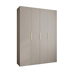 Abiks Meble Armoire à portes battantes Como 4 245,5/180/40 4 portes (cachemire/doré) 