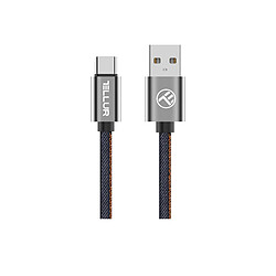 Câble de données Tellur, USB vers Type-C, 1 m, denim