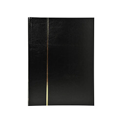 Ac-Deco Album de timbres en simili-cuir 64 pages - 22,5 x 30,5 cm - Noir