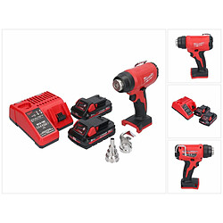 Milwaukee M18 BHG-302 Décapeur thermique 470 °C 18V + 2x Batteries 3,0 Ah + Chargeur