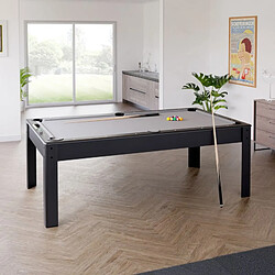 Acheter Play4Fun Billard Américain HARMONY 6Ft - 206,5 x 116,5 x 80 cm avec accessoires et plateau dînatoire - Couleur Noir