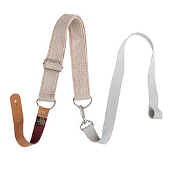 sangle ukulélé 4 cordes guitare bandoulière beige ceinture de sangle Uke réglable