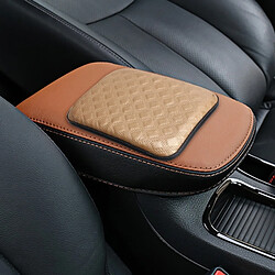 Wewoo Universel Confortable Automobile Accoudoir Tapis or De Voiture Accoudoirs Couverture Véhicule Centre Console Bras Reste Siège Boîte Doux Coussin, Taille: 29.5 * 21 cm