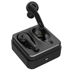 Mini écouteurs sans fil intra-auriculaires T88 bluetooth V5.0 sans fil avec station de charge - Noir 