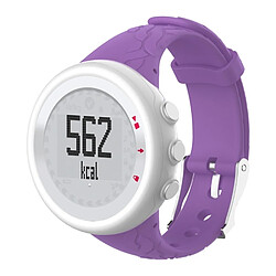 Wewoo Bracelet pour montre connectée Dragonne de remplacement femme en silicone SUUNTO M1 / M2 / M4 / M5 Violet