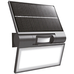 Applique solaire avec détecteur de mouvement IP44 (400Lm 6500K A++) Noire - Voltman