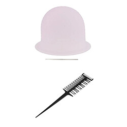 Peigne à Cheveux Réutilisable Met En évidence La Teinture à La Brosse à Cheveux + Capuchon + Crochet En Métal bonnet coloration cheveux,Bonnet mèche silicone