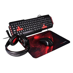 Pack Gaming Mars Gaming MRCP1 (4 Pcs) Noir Rouge