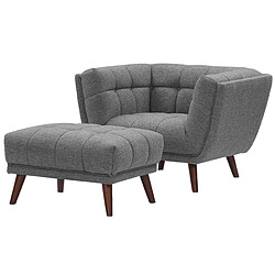 Acheter Rendez Vous Deco Fauteuil Carmen capitonné gris