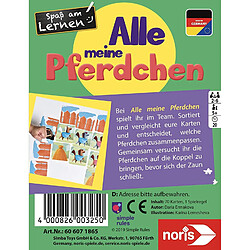 Noris 606071865 - Jeu éducatif - Tous Mes Chevaux - Jeu coopératif avec caractère éducatif - À partir de 5 Ans.