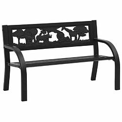 Maison Chic Banc de jardin | Banquette de jardin | Chaise Relax pour enfants 86 cm Acier -MN67291