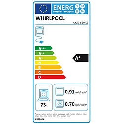 Four intégrable multifonction 73l 60cm a+ pyrolyse inox - akz9629ix - WHIRLPOOL