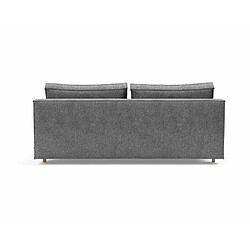 Avis Inside 75 INNOVATION LIVING Canapé design SLY convertible lit 140*200 cm pieds bois chêne, tissu Twist Charcoal