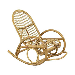 Aubry Gaspard Fauteuil Rocking-chair en manau Non écorcé.