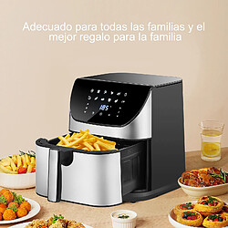 Avis RAVAS Friteuse à air sans huile 10 L - Air Fryer 2500 W - avec Écran Tactile LED - 12 programmes Température réglable - Noir