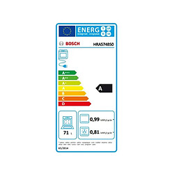 Four intégrable combi vapeur 71l 60cm pyrolyse - hra574bs0 - BOSCH