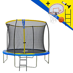 Starflex Trampoline Jump Power Ø 305 cm Trampoline Jump Power avec echelle et panier de basket - Diamètre 305 cm