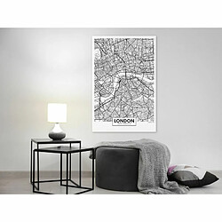 Paris Prix Tableau Imprimé Map of London 40 x 60 cm