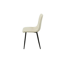 Avis Chaise Romimex Blanc Velours Métal 45 x 89 x 55 cm