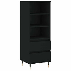 Maison Chic Buffet,Meuble de Rangement,commode pour salon,Cuisine Noir 40x36x110 cm Bois d'ingénierie -MN27538