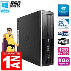 PC HP Compaq Pro 6300 SFF G630 RAM 8Go Disque 120Go SSD Graveur DVD Wifi W7 · Occasion 