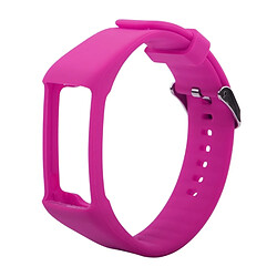 Wewoo Bracelet pour montre connectée Dragonne Sport en silicone POLAR A360 / A370 Rose rouge