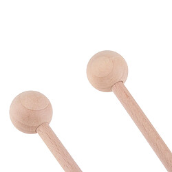 1 Paire De Baguettes De Langue En Bois Maillets Accessoire De Percussion 42cm